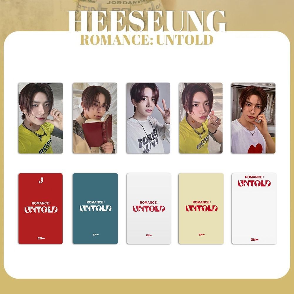 EN 3寸小卡 正規二輯ROMANCE UNTOLD單人小卡 SUNGHOON小卡符Inceptio 自印小卡