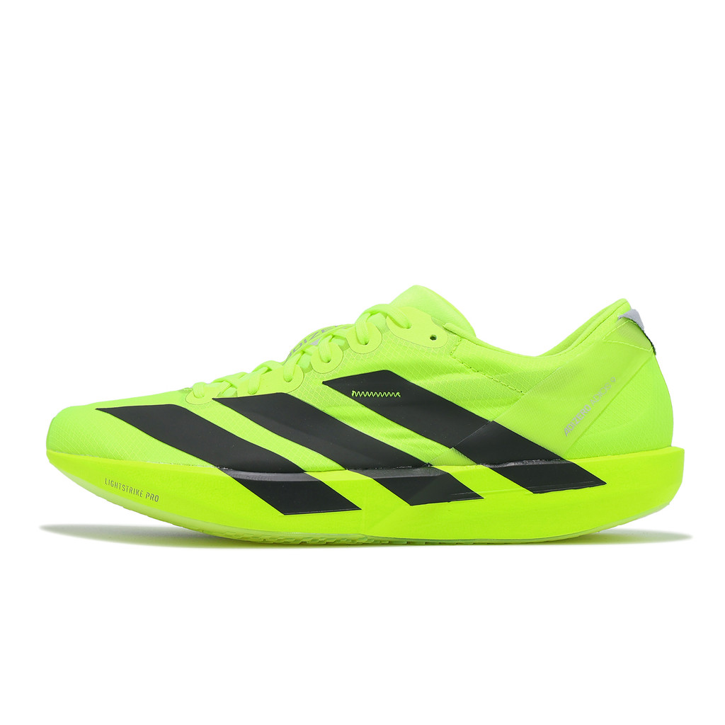 adidas 競速跑鞋 Adizero Adios 9 M 男鞋 螢光綠 黑 輕量 路跑 愛迪達 ACS IH5066