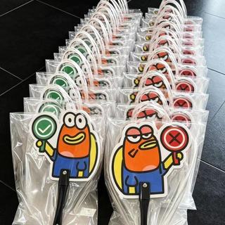 比奇堡居民對錯扇子可愛卡通海綿寶寶周邊醜魚小扇子拍照打卡道具