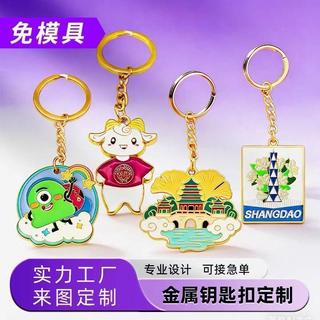 臺灣嚴選定製金屬鑰匙扣公司旅遊景區創意文創紀念禮品