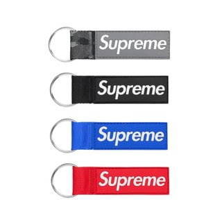 Supreme Webbing Keychain 織帶鑰匙圈 雪地迷彩/黑/藍/紅 SS26A135【SPLY】