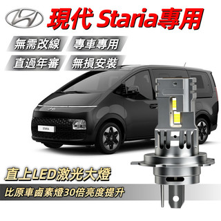 【台灣發貨】現代 Staria 專用 LED大燈 前照燈 頭燈 霧燈 大燈 車燈 燈泡 遠燈 近燈 遠近一體 H4