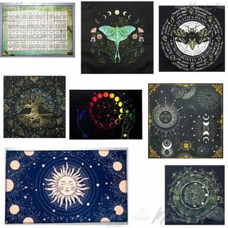 📓台灣發貨📓 tarot playmat高清晰圖案彩色數碼列印塔羅佈 高質量噴繪加厚麻佈 塔羅牌