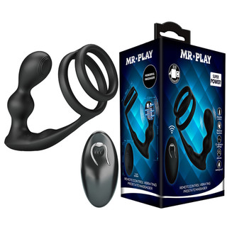 新品 MR.PLAY12頻遙*控男性用矽膠震動USB充電成人情趣用品