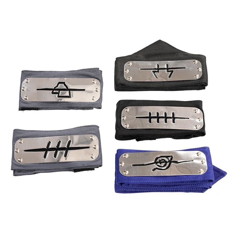 【台灣出貨】火影忍者官方COS配飾曉組織角都迪達拉飛段佩恩宇智波鼬護額