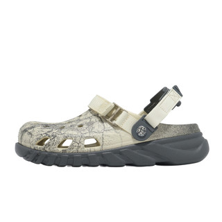 Crocs 洞洞鞋 Duet Max II Forest Crackle 蝸輪暴石 骨白 2142512Y3 [ACS]