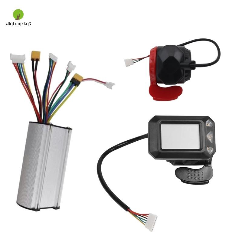 24V 250W 電動滑板車控制器 LCD 顯示屏電動滑板車剎車加速器油門組易於安裝