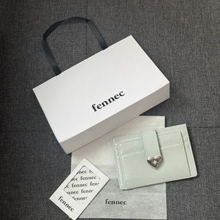 ⭐碎星⭐Fennec油漆紋理愛心卡包2026新款薄荷綠證件包甜美風金屬扣證件夾