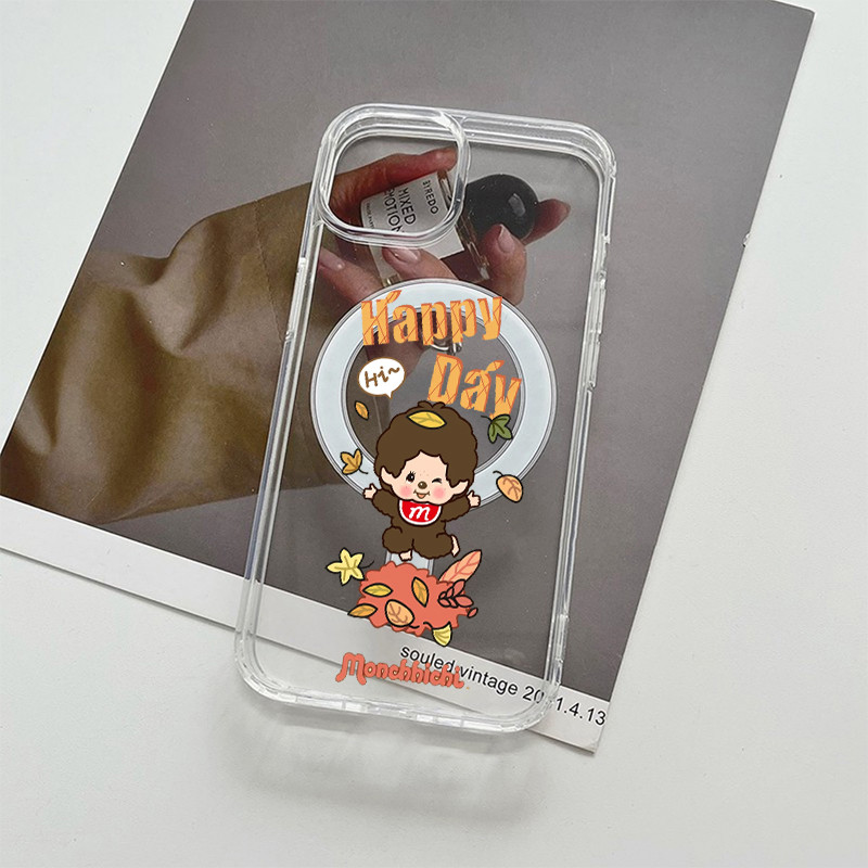 蒙奇奇 男孩子 Magsafe手機殼 適用 iphone 15 16 17 Pro Max 11 12 13 14 7/