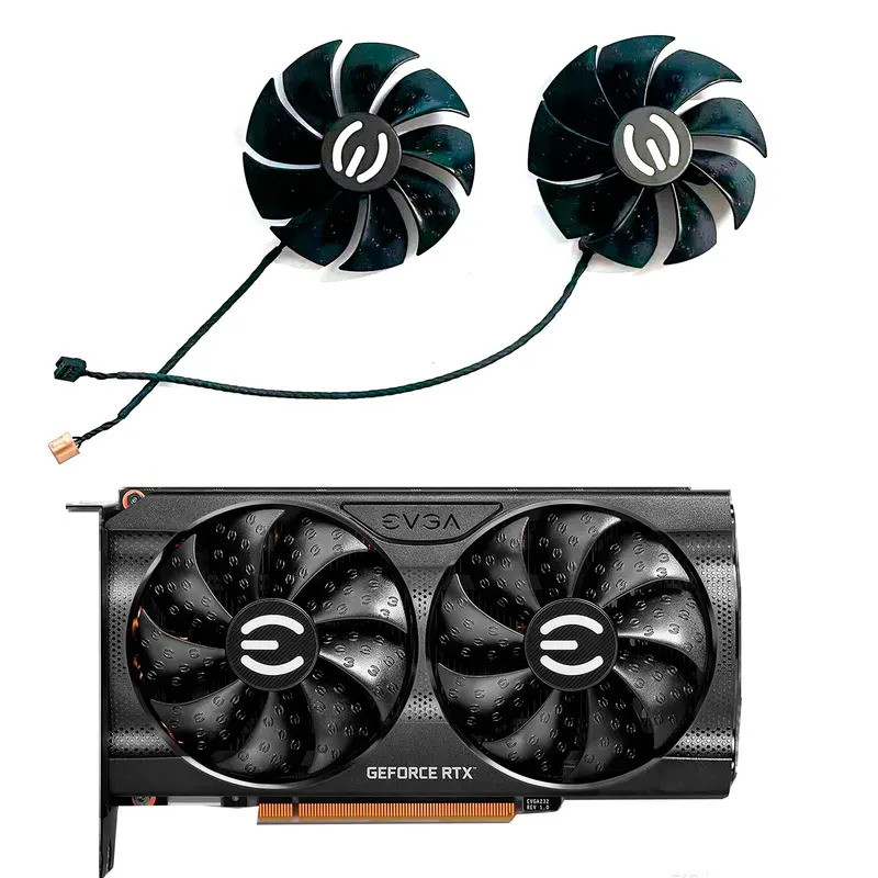 適用於 EVGA RTX 3050 3060 3060Ti XC BLACK GAMING 顯卡 88MM PLA092