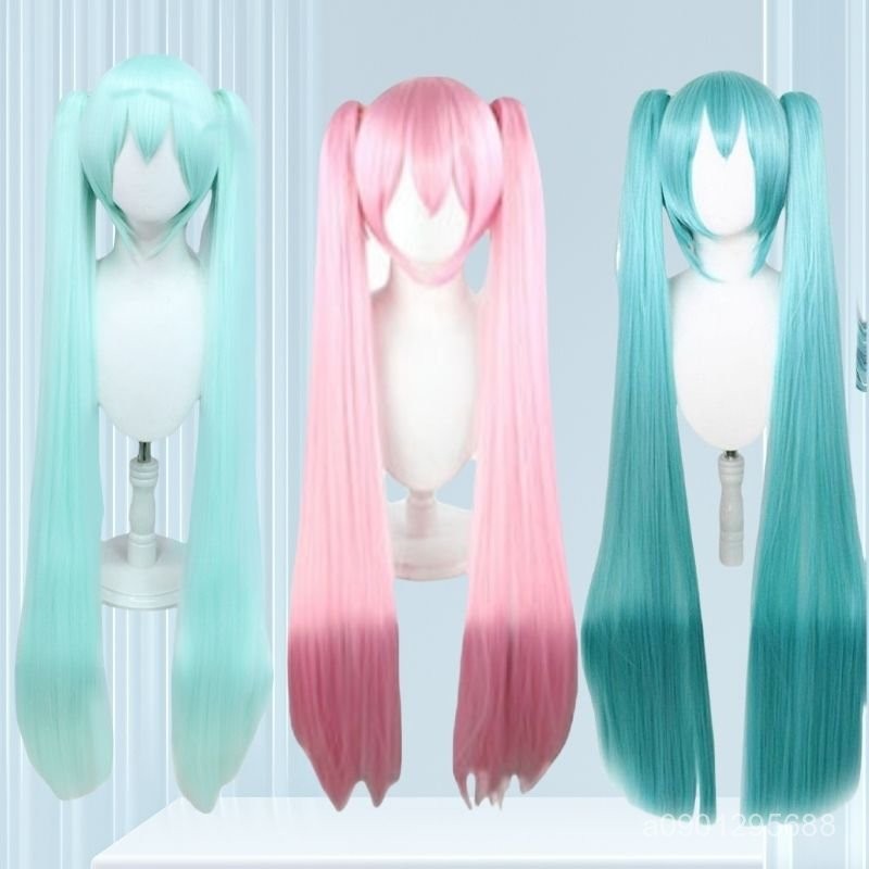 桃園出貨✨初音未來假髮 cosplay假髮VocAloid水藍 冰藍 粉色 Miku高溫絲✨A9
