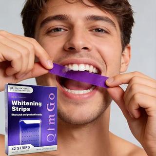 🔥臺灣出貨🔥爆款V34紫色牙貼 去黃清潔亮白Purple Whitening Strips幹貼