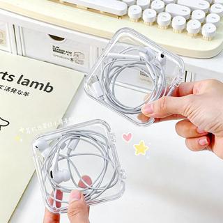 🛒台灣出貨 耳機收納盒 耳機盒 有線耳機防纏繞收納盒 充電線數據線便攜保護套 桌面線材 耳機充電線分類收納