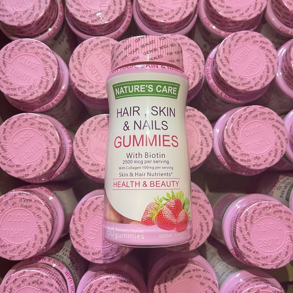💖小八美妝💖優選 |Biotin Nail Skin Growth Bear Gummy Hair Vitamins