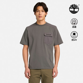 Timberland 男款黑色Timberchill短袖T恤|A2R8HW08