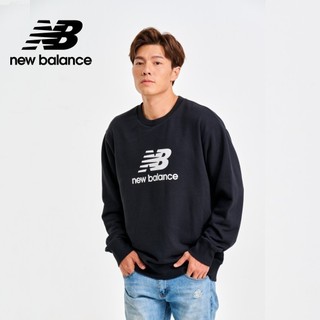【New Balance】 NB NB大學T衛衣長袖上衣 男性 黑色 MT41500BK