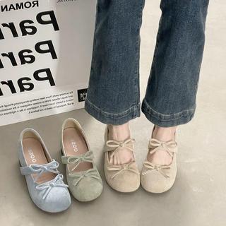 『Shoes oF Lady』瑪麗珍鞋淺口女鞋 氣質新款時尚法式輕奢御姐蝴蝶結粗跟單鞋女鞋鞋子