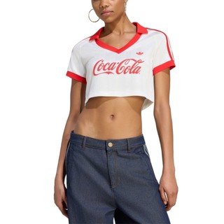 ADIDAS 女 CROPPED JERSEY 短袖上衣-KY7571