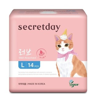 秘之日Secretday Love超強吸收棉柔衛生棉L 29cm14片