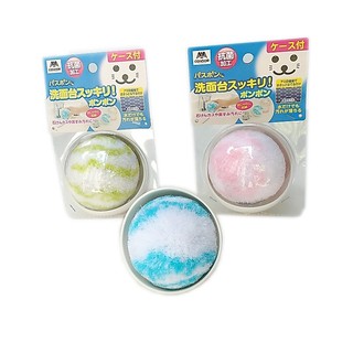 台灣進口現貨日本山崎小海豹手握風呂刷球.洗臉盆清潔刷球 抗菌加工清潔刷球 附吸盤底座 日本熱銷 浴室清潔用品!