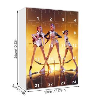 🟠大園精選🟠K-POP獵魔女團洞洞樂盲盒 戳戳樂盲盒 抽抽樂 搓搓樂 公仔戳戳樂 24洞K-POP獵魔女團亞克力掛件