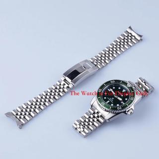 20mm錶帶五珠錶帶適用於精工 Seiko Prospex Sea Diver Solar SNE571-SNE598