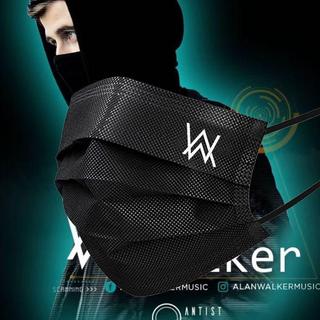 🔥🔥免運/🔥🔥臺灣熱賣 alan walker艾倫沃克電音口罩2025新款時尚一次性黑白防護口罩