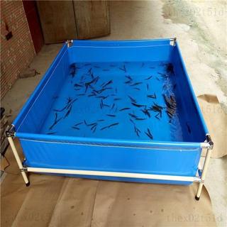 帆布魚池 魚池 養魚池 養殖池 養殖水箱 養魚箱 養魚水池 蓄水池 帆布魚池小型加厚養殖摺疊帆布水池養魚池儲水池長方形魚