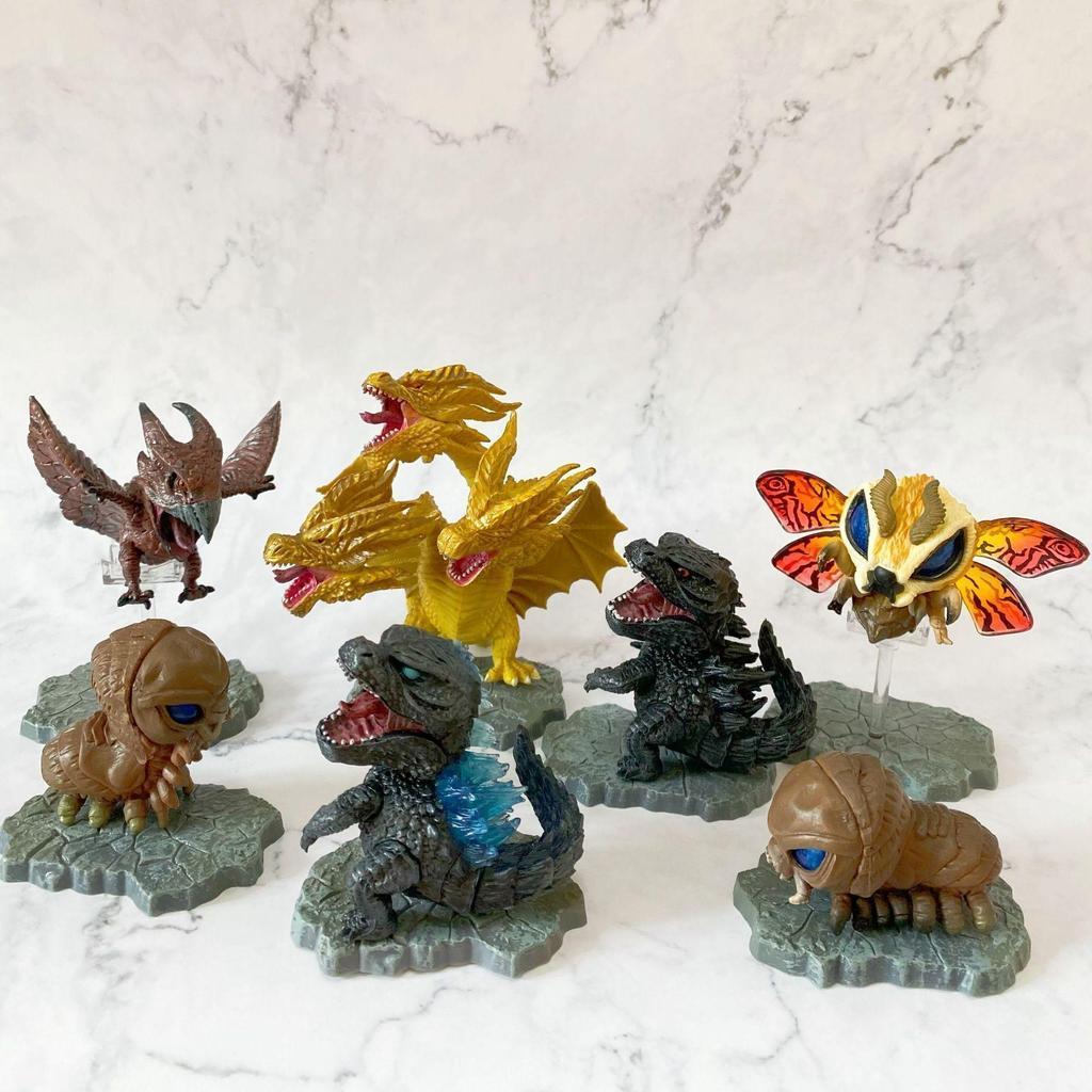 🦖怪獸之王 哥吉拉手辦拉頓基多拉Q版7款公仔禮物兒童擺件玩具模型哥吉拉怪獸 哥吉拉 哥吉拉周邊 哥斯拉