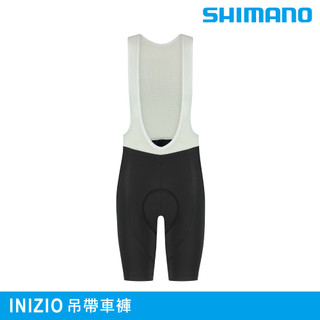 SHIMANO 男 吊帶車褲 INIZIO｜黑色 S-XXL (單車褲 自行車褲 公路車褲 吊帶褲 城市綠洲)