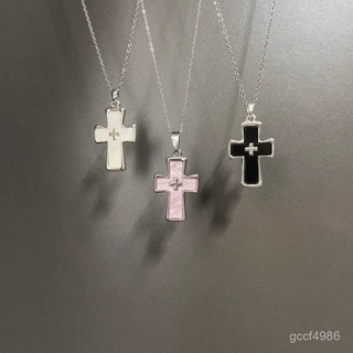 ♡𝑯𝒆𝒚 𝒈𝒊𝒓𝒍♡Vintage古著 Maiden's Prayer項鏈女甜酷高級感十字架吊墜鎖骨鏈