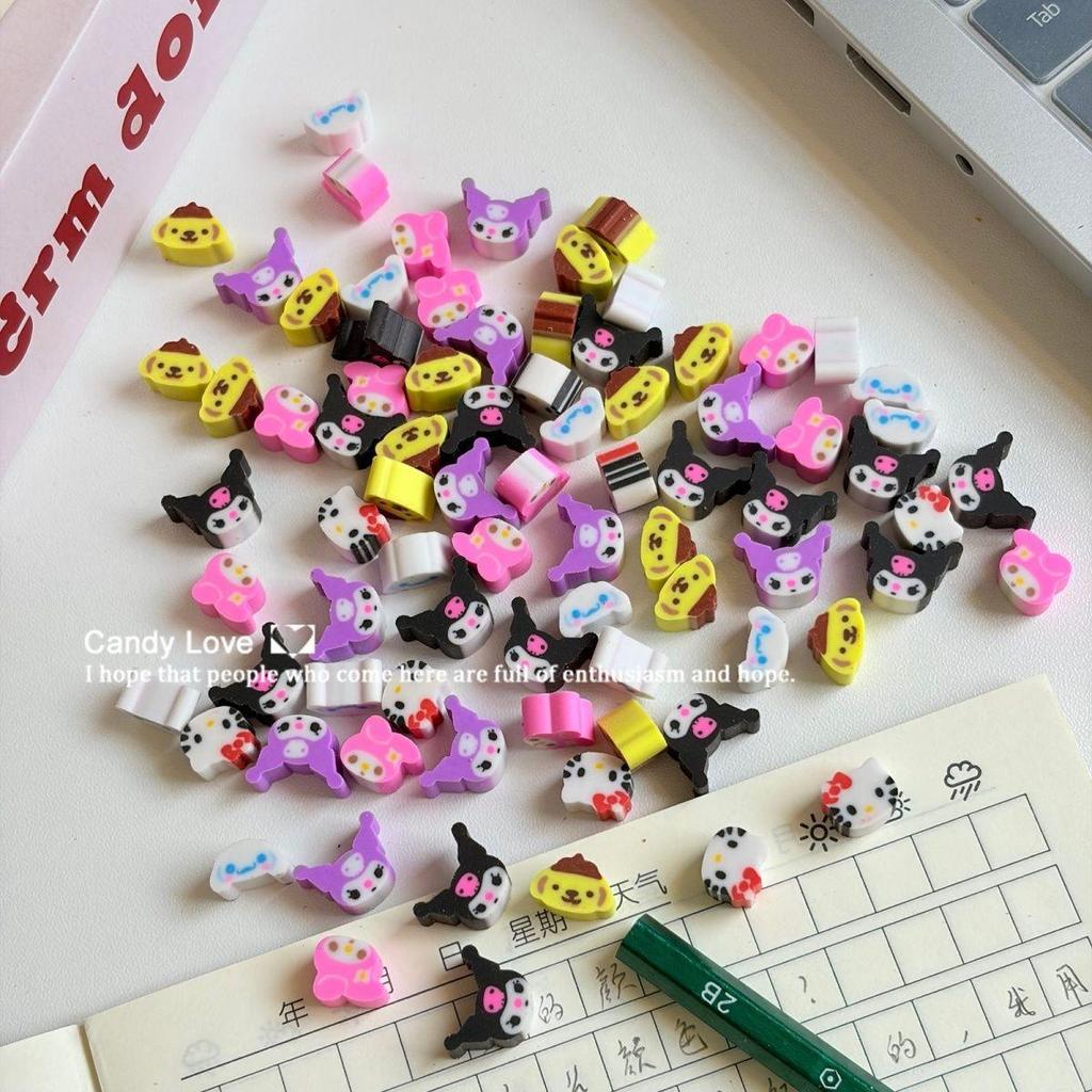 優選好物💐CandyLove1釐米三麗鷗卡通兒童迷你橡皮擦學生文具兒童獎品橡皮