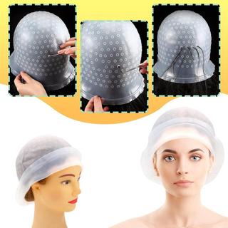 Silicone hair dye highlighting cap for hair salons, durable