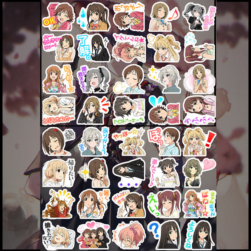 🪩アイドルマスター🪩偶像大師 週邊 偶像大師係列 偶像大師週邊動漫貼紙 春香美希韆早 彌生 雪步 MIKI學生手賬裝飾 