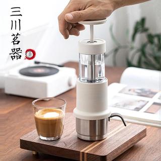【便攜手壓】咖啡機 義式咖啡機 手壓濃縮咖啡機 膠囊咖啡 咖啡膠囊 咖啡壺 萃取機 打奶泡機 家用 小型