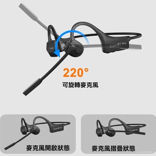 高端品質🎁免運🚚 專供骨傳導藍牙耳機 帶CVC雙降噪麥克風開耳式 無綫商務耳機