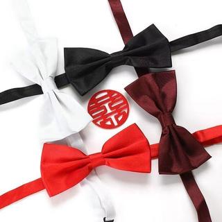 ⭐️免運!🚀臺灣有貨⭐️可開票⭐️男士純色新郎結婚領結伴郎酒紅色婚禮蝴蝶結西裝襯衫禮服男士雙層新人禮