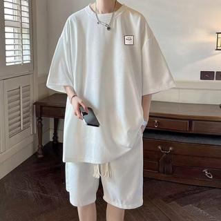 NANS 台灣出貨 休閒服 帥氣男裝 韓國男裝 韓式男裝 男裝韓系 韓版男裝 衣服男 男裝 男短袖套裝 韓系套裝