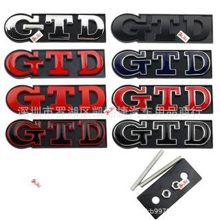 適用於VW 大眾GTD golf 高爾夫6 GTD金屬貼標 車貼 金屬標 尾標貼中網標
