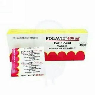 folavit asam folat+folic acid per lembar isi 10 caps