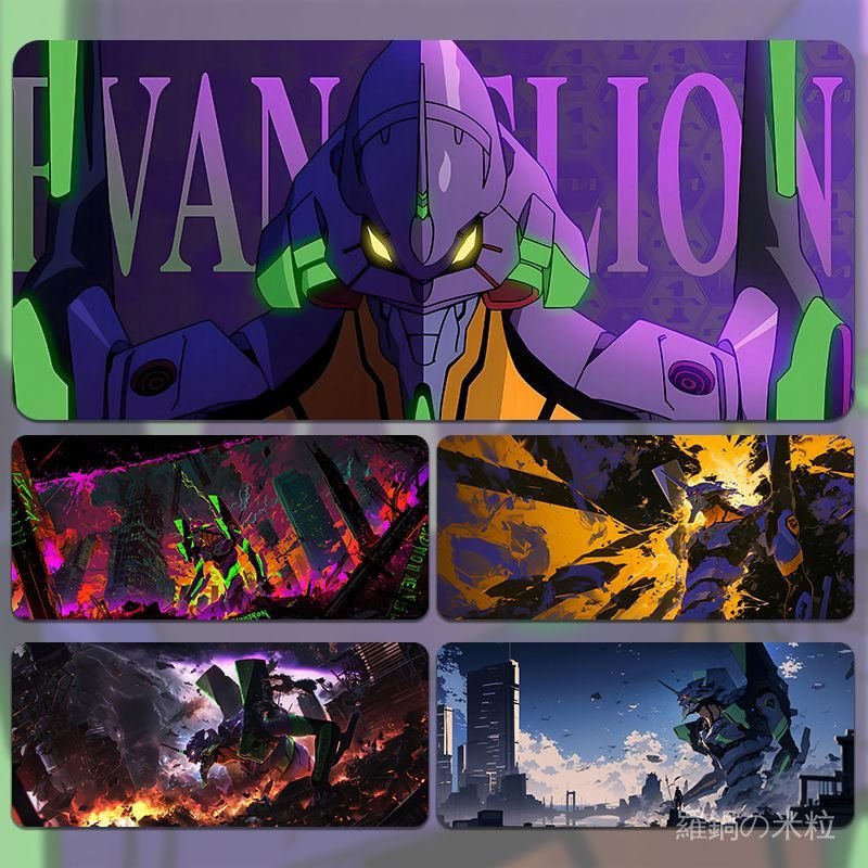 🤖免運🤖 新世紀福音戰士 EVA 明日香 動漫週邊 新世紀福音戰士鼠標墊超大EVA動漫電競遊戲辦公鍵盤二次元書桌墊 QJ