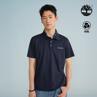 Timberland 中性深寶石藍快乾短袖Polo衫|A5NXG433