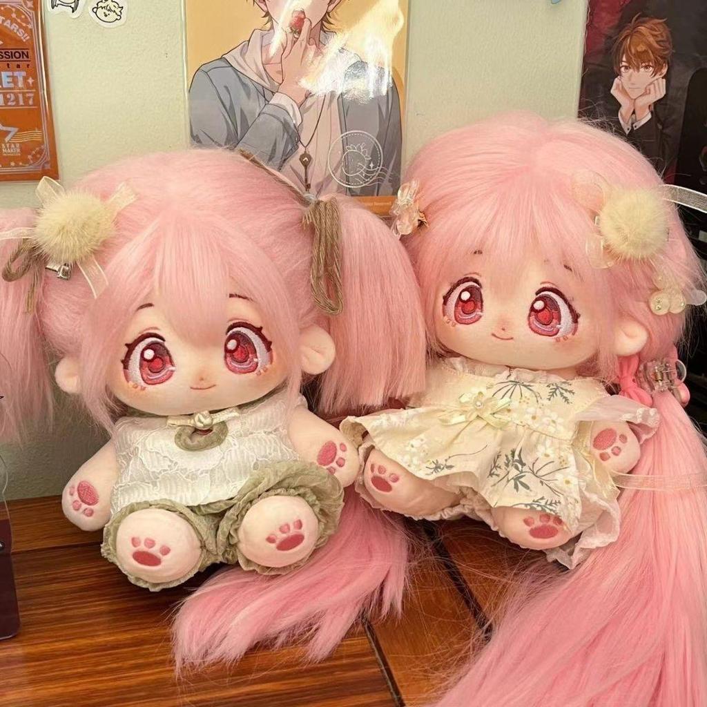 ✨臺灣出貨✨魔法少女小圓 周邊 魔法少女小圓娃娃 20cm棉花娃娃 鹿目圓公仔 鹿目圓玩偶 裸娃 房間裝飾 毛絨玩偶