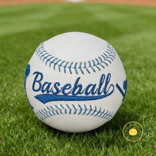 客製化 棒球 手工9"刺繡Baseball Batter Hitting動作棒球頭層牛皮 定製繡text