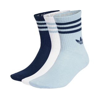 ADIDAS 3S CREW S 3P 運動長襪-(3入)-KT1694