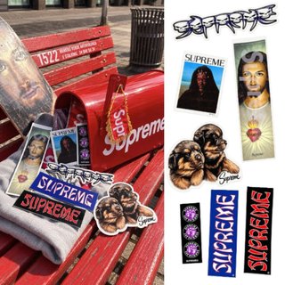 Supreme FW26 開季貼紙組7入 耶穌/達斯魔/狗狗/骷髏/藍紅字樣/猴子 FW26-STICKER【SPLY】