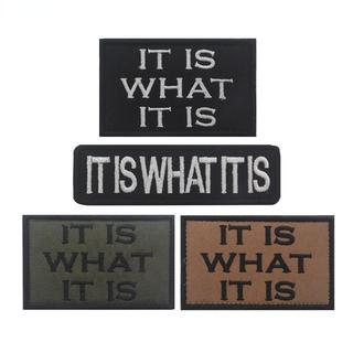 🔥個性DIY🔥刺繡布貼臂章 It is What It is Embroidered H