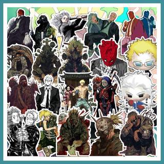 💥異獸魔都周邊💥開曼 二階堂 煙 心 能井 藤田 塔基 異獸魔都二次元貼紙全員混合元氣卡通切模啞光磨砂自粘大張壁紙