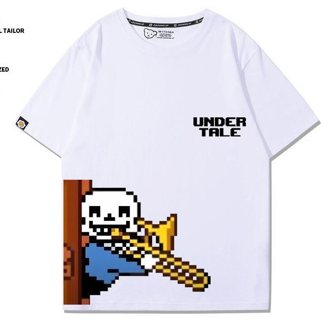 【特惠免運】衣服 短袖 T恤 上衣 傳說之下undertale短袖男女學生t恤衫純棉半袖休閒上衣服