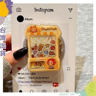 精選好物✨桃園出貨~ins卡通搖搖樂娃娃機星星人磁吸附支架新款適用magsafe手機氣囊